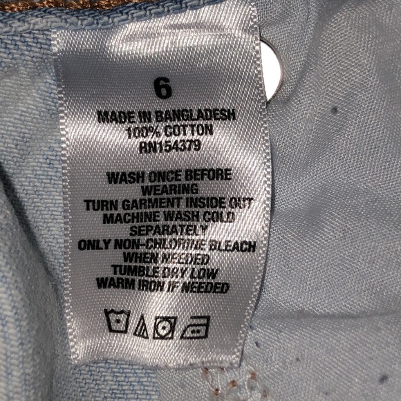 “Aeropostale” light wash, ripped, slouch fit, skater jeans, size 6 - Picture 8 of 14